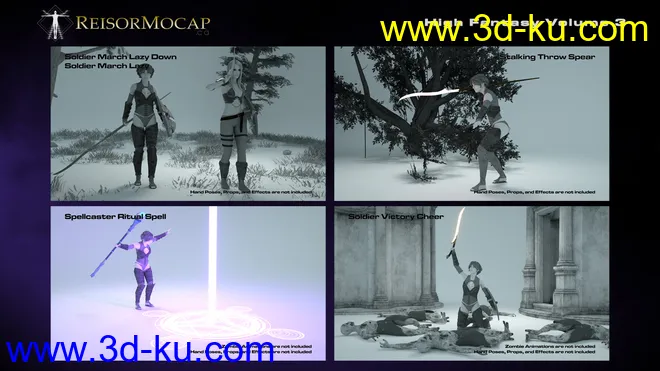 High Fantasy Volume 3 - Fantasy Animations for Genesis 3 and 8模型的图片4