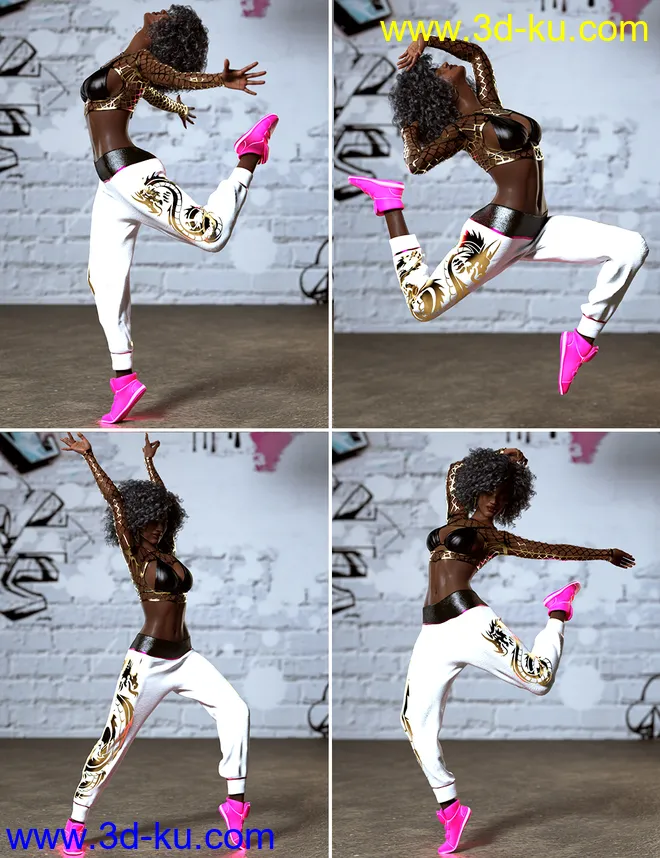 Hip Hop Moves for Darcy 8 and Genesis 8 Female模型的图片7