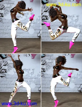 3D打印模型Hip Hop Moves for Darcy 8 and Genesis 8 Female的图片
