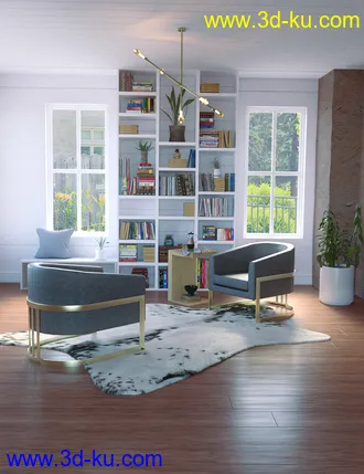 3D打印模型Home Library的图片