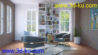 3D打印模型Home Library的图片