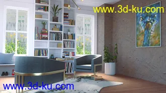 3D打印模型Home Library的图片