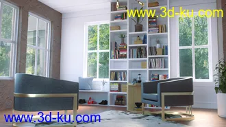 3D打印模型Home Library的图片
