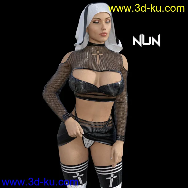 HOT NUN OUTFIT G8F模型的图片1