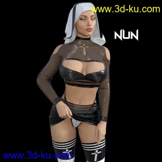 3D打印模型HOT NUN OUTFIT G8F的图片