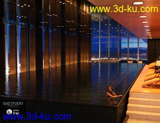 3D打印模型Hotel Pool的图片