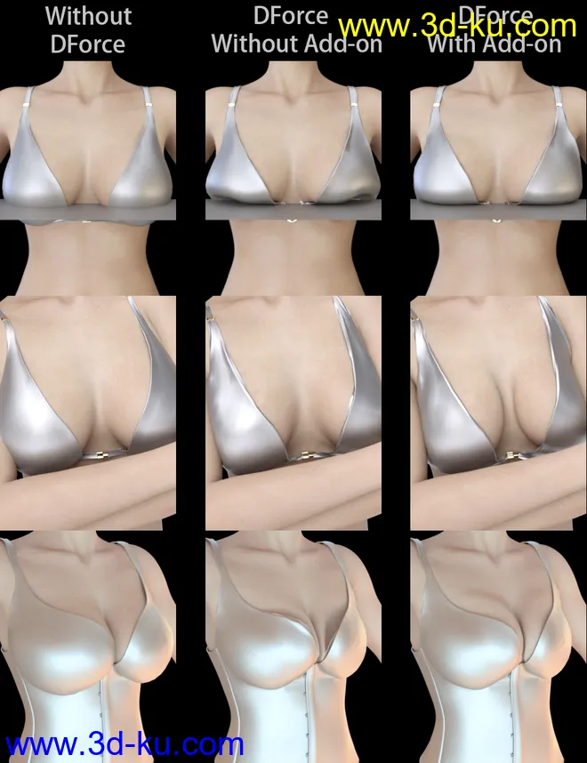 HS dForce Breast for Genesis 2 Through Genesis 8 Female模型的图片2