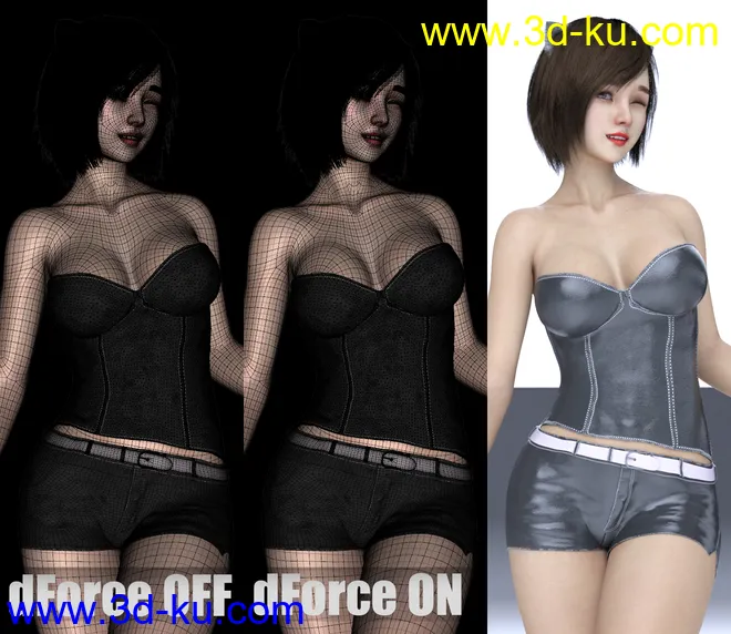 HS dForce Breast for Genesis 2 Through Genesis 8 Female模型的图片3