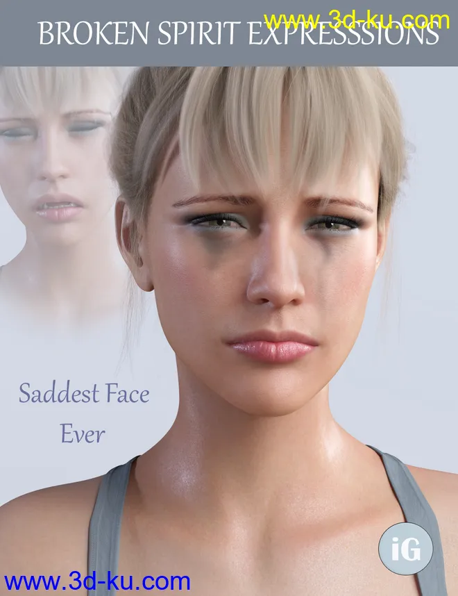 iG Broken Spirit Expressions for Genesis 8 Female模型的图片2
