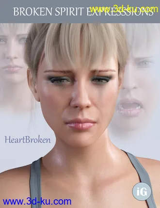 3D打印模型iG Broken Spirit Expressions for Genesis 8 Female的图片