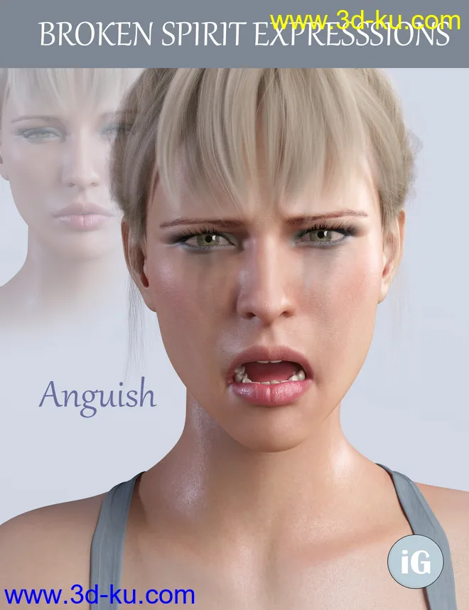 iG Broken Spirit Expressions for Genesis 8 Female模型的图片12