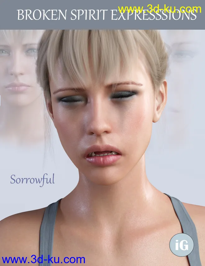 iG Broken Spirit Expressions for Genesis 8 Female模型的图片13