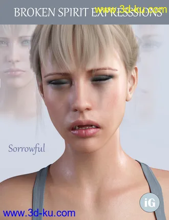 3D打印模型iG Broken Spirit Expressions for Genesis 8 Female的图片