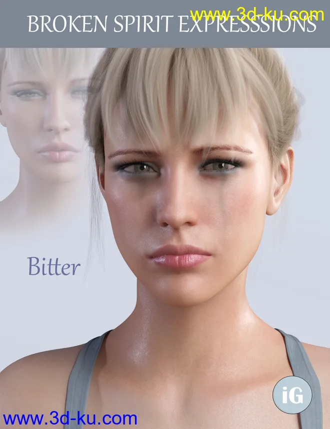 iG Broken Spirit Expressions for Genesis 8 Female模型的图片14