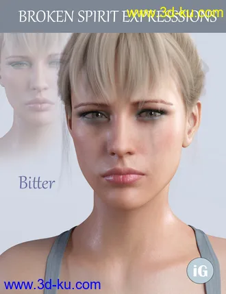 3D打印模型iG Broken Spirit Expressions for Genesis 8 Female的图片