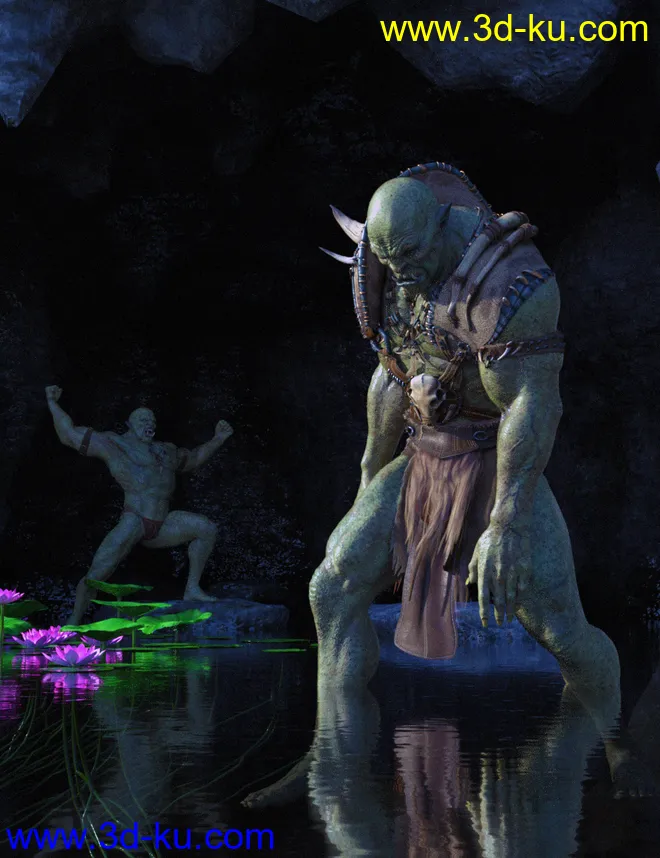IGD Mergraph Poses for Orc HD and Genesis 8 Male模型的图片2
