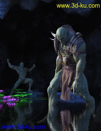 3D打印模型IGD Mergraph Poses for Orc HD and Genesis 8 Male的图片