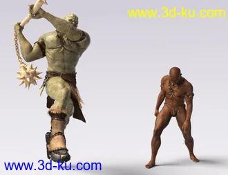 3D打印模型IGD Mergraph Poses for Orc HD and Genesis 8 Male的图片