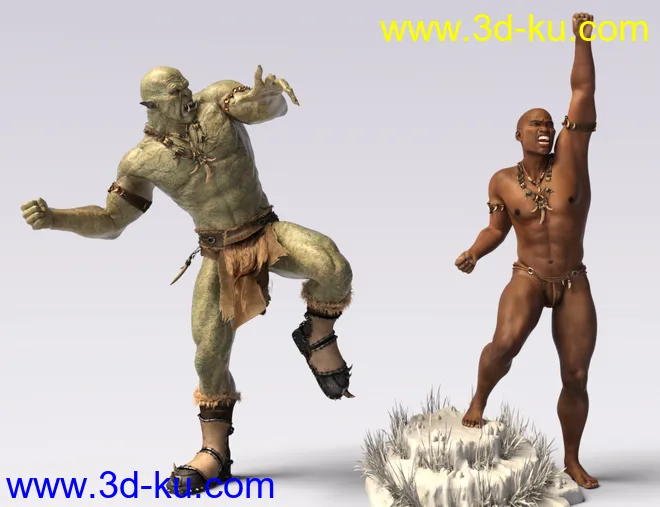 IGD Mergraph Poses for Orc HD and Genesis 8 Male模型的图片4