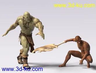 3D打印模型IGD Mergraph Poses for Orc HD and Genesis 8 Male的图片