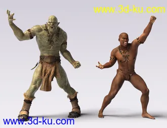 3D打印模型IGD Mergraph Poses for Orc HD and Genesis 8 Male的图片