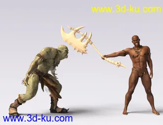 3D打印模型IGD Mergraph Poses for Orc HD and Genesis 8 Male的图片