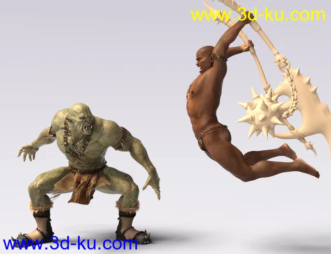 IGD Mergraph Poses for Orc HD and Genesis 8 Male模型的图片8