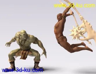 3D打印模型IGD Mergraph Poses for Orc HD and Genesis 8 Male的图片