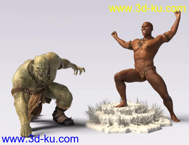 IGD Mergraph Poses for Orc HD and Genesis 8 Male模型的图片9