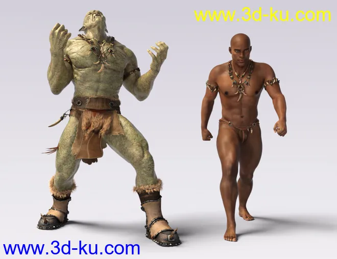 IGD Mergraph Poses for Orc HD and Genesis 8 Male模型的图片10