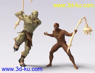 3D打印模型IGD Mergraph Poses for Orc HD and Genesis 8 Male的图片