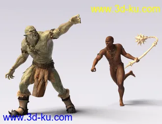 3D打印模型IGD Mergraph Poses for Orc HD and Genesis 8 Male的图片