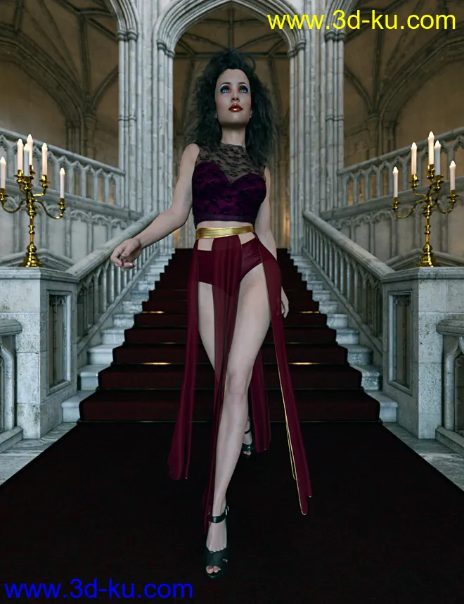 IGD Motion Series - Walk Poses for Genesis 3 and 8模型的图片1