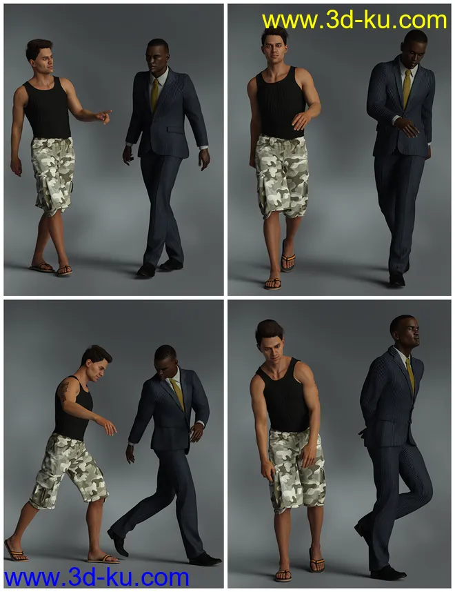 IGD Motion Series - Walk Poses for Genesis 3 and 8模型的图片11