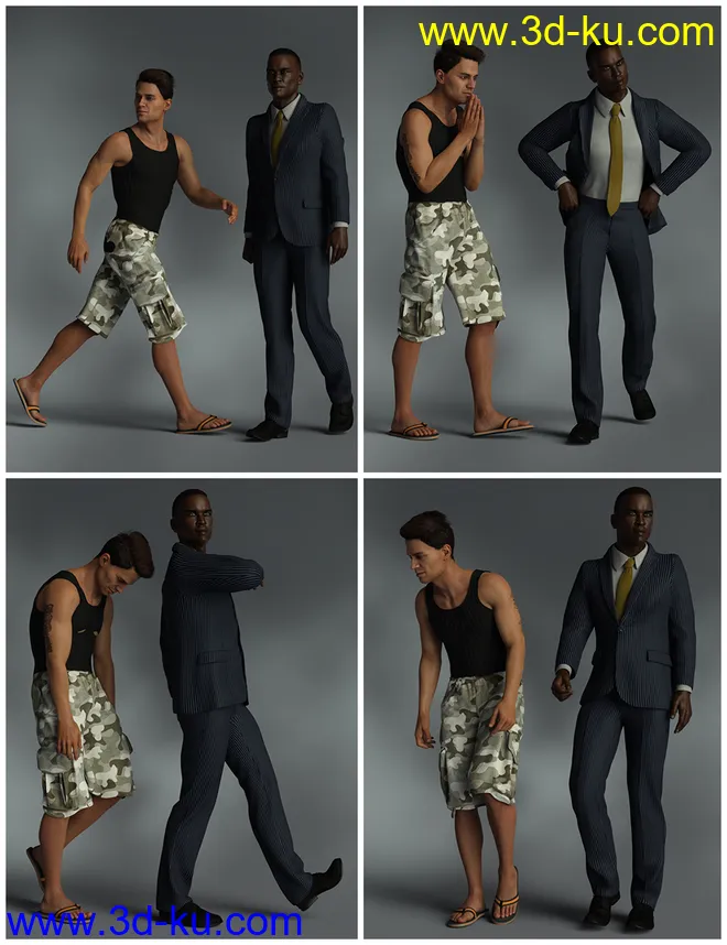 IGD Motion Series - Walk Poses for Genesis 3 and 8模型的图片12