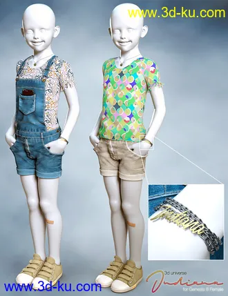 3D打印模型Indiana dForce Clothing and Accessories for Genesis 8 Female(s)的图片