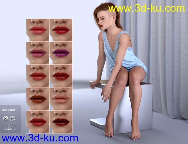 Indigo Ilka for Genesis 8 Female模型的图片3