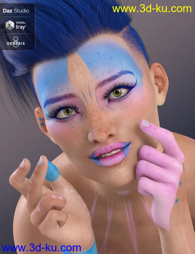 Indigo Ilka for Genesis 8 Female模型的图片9