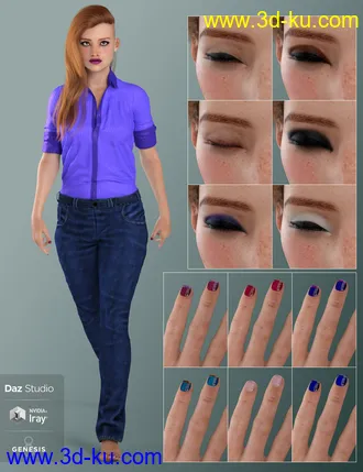 3D打印模型Indigo Ilka for Genesis 8 Female的图片