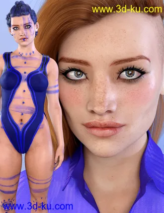 3D打印模型Indigo Ilka for Genesis 8 Female的图片