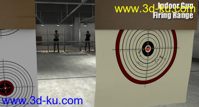 Indoor Gun Firing Range模型的图片2