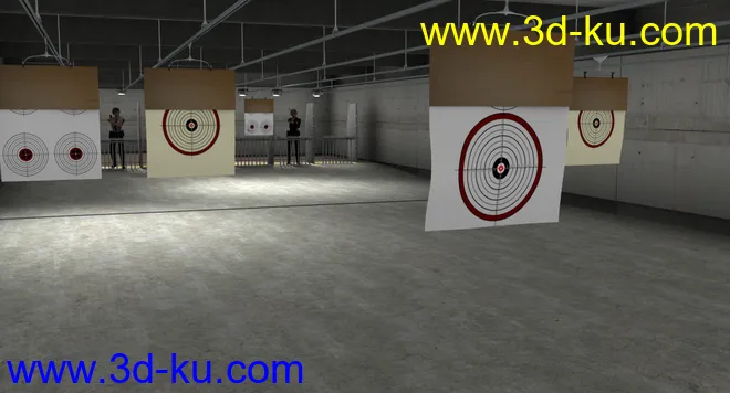 Indoor Gun Firing Range模型的图片3
