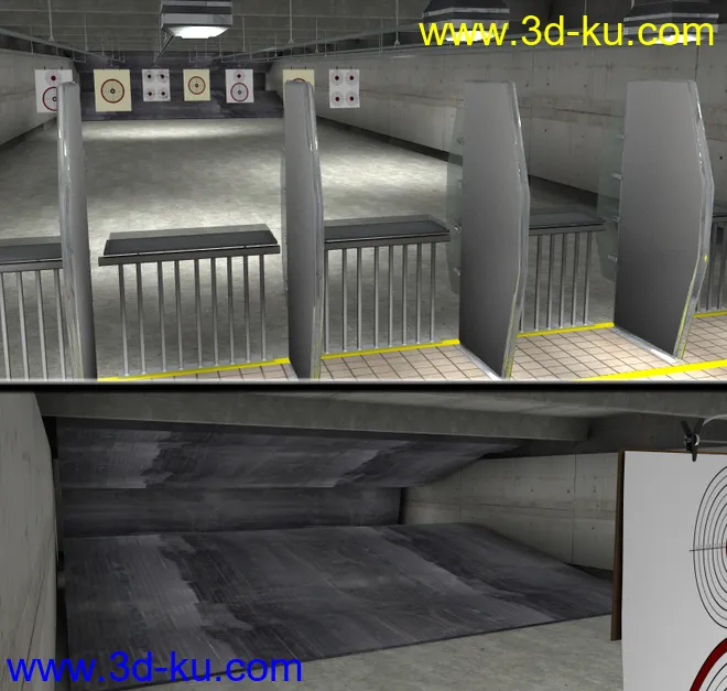 Indoor Gun Firing Range模型的图片7