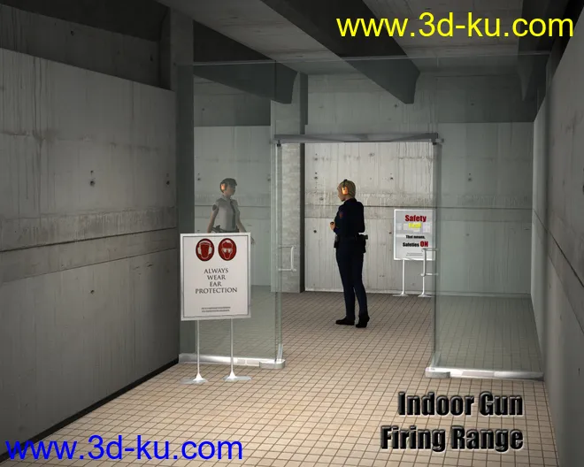 Indoor Gun Firing Range模型的图片8
