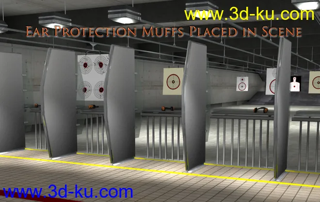 Indoor Gun Firing Range模型的图片12