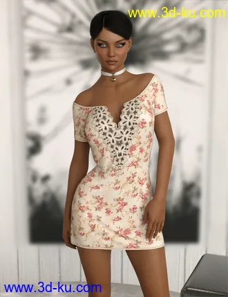 3D打印模型InStyle - dforce Off Shoulder Tee G8F的图片