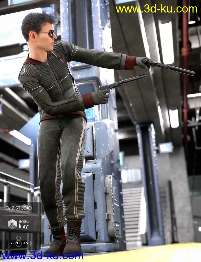 Intergalactic Spy Outfit Textures模型的图片3