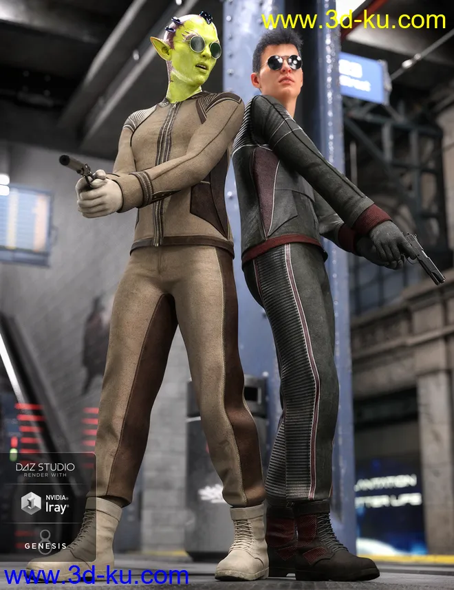 Intergalactic Spy Outfit Textures模型的图片7
