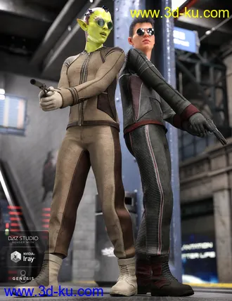 3D打印模型Intergalactic Spy Outfit Textures的图片