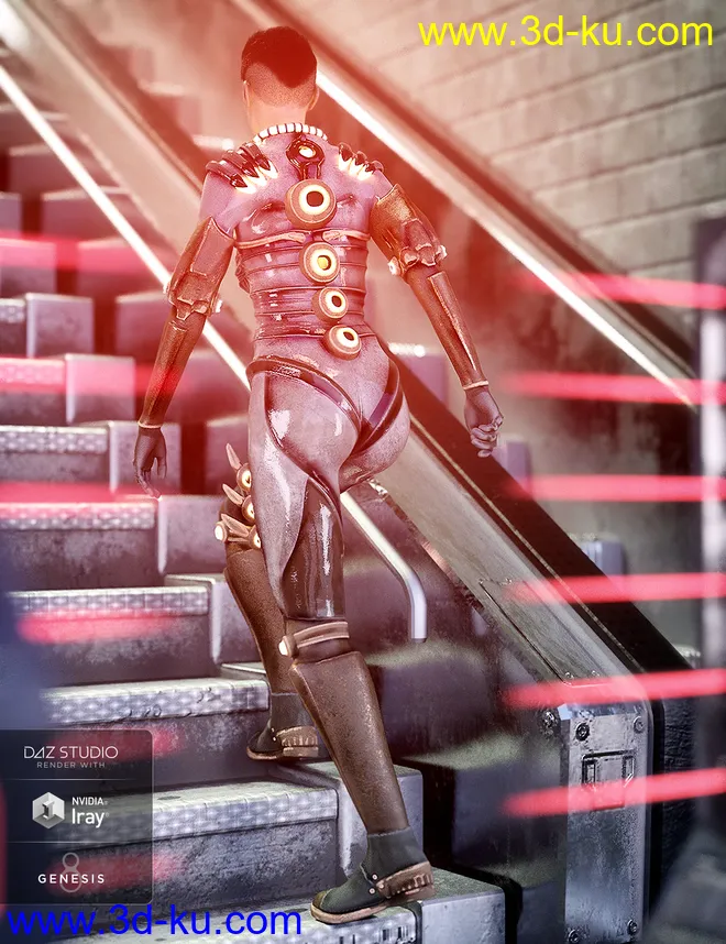 Invasion Outfit for Genesis 8 Female(s)模型的图片3